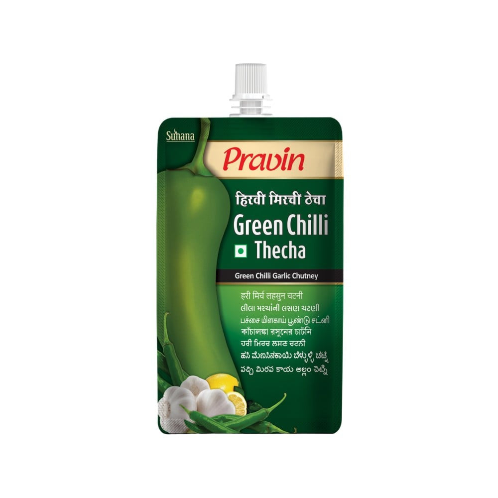 Pravin Green Chilli Thecha Chutney : 100 g