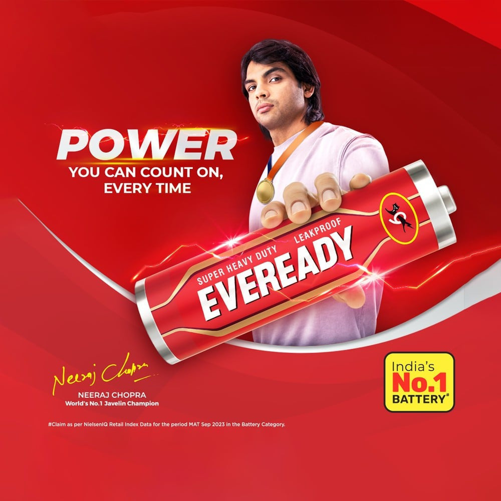 Eveready AA Carbon Zinc Battery : 4 units