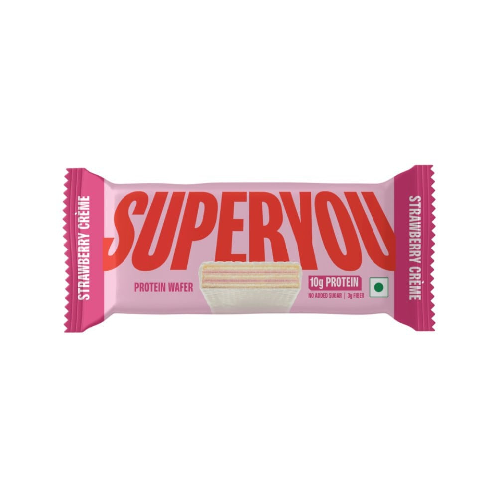 SuperYou Strawberry Creme Wafer Protein Bar : 40 g
