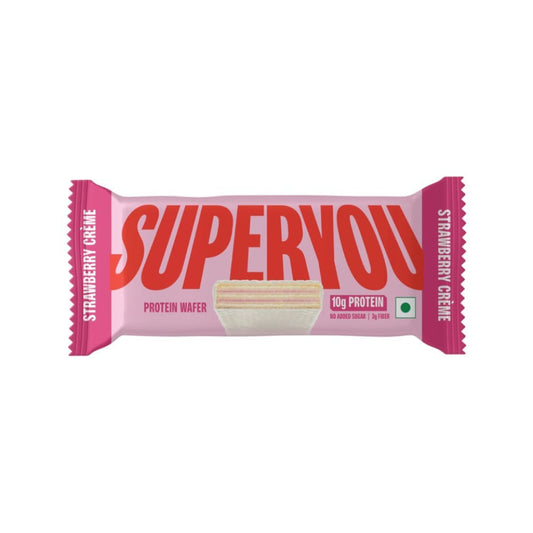 SuperYou Strawberry Creme Wafer Protein Bar : 40 g