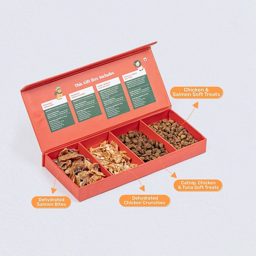 HUFT Gift of Joy Gift Pack of Cat Treat : 160 g