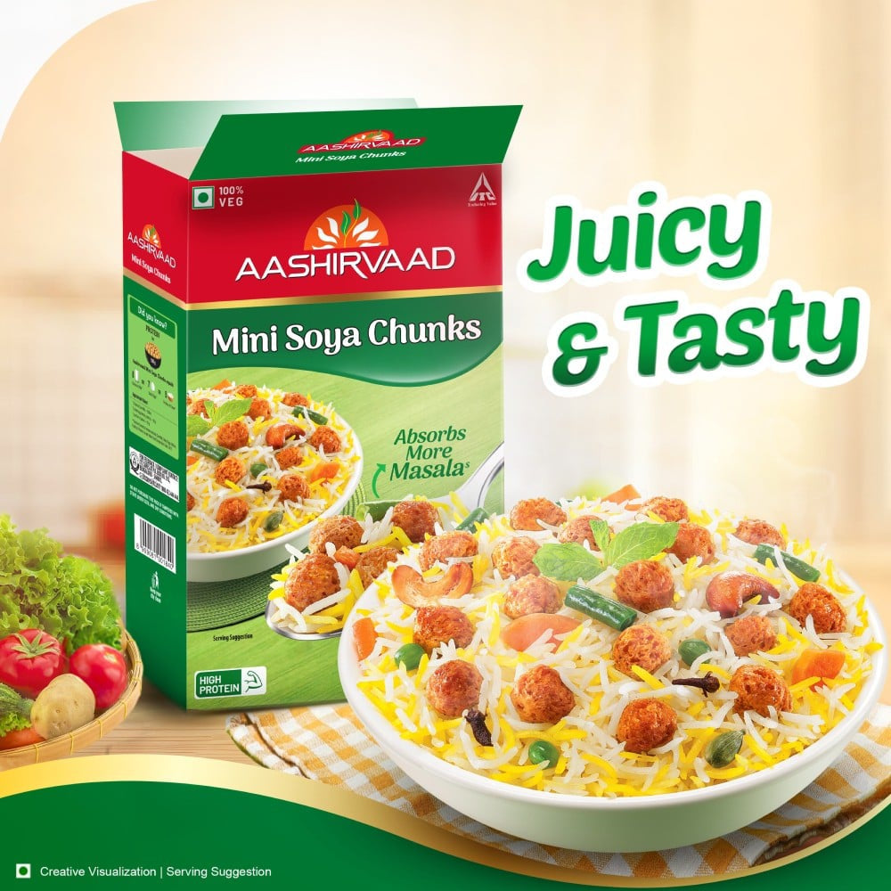 Aashirvaad Mini Soya Chunks : 200 g