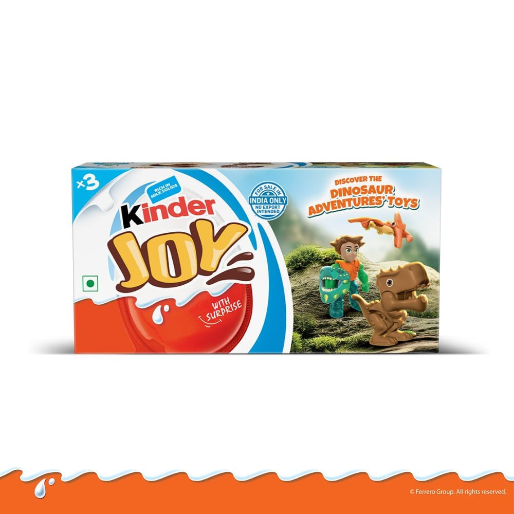 Kinder Joy Shaped Chocolate Pack (Blue Edition) : 1 pack (3 x 20 g)