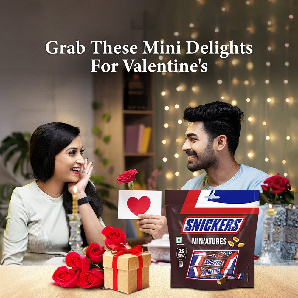 Snickers Minis Peanut Filled Valentine's Chocolate Pack : 180 g