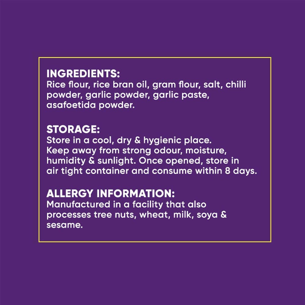 VS Mani & Co. Garlic Ribbon Murukku, No Palm Oil : 65 g