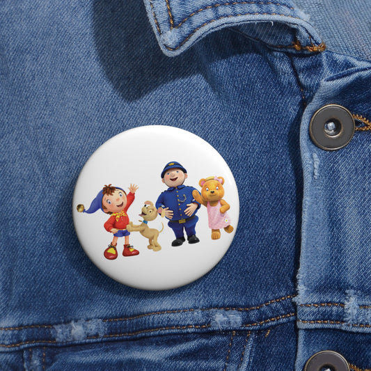 Noddy and Friends: Printed Button Badge - Prithvi Enterprises