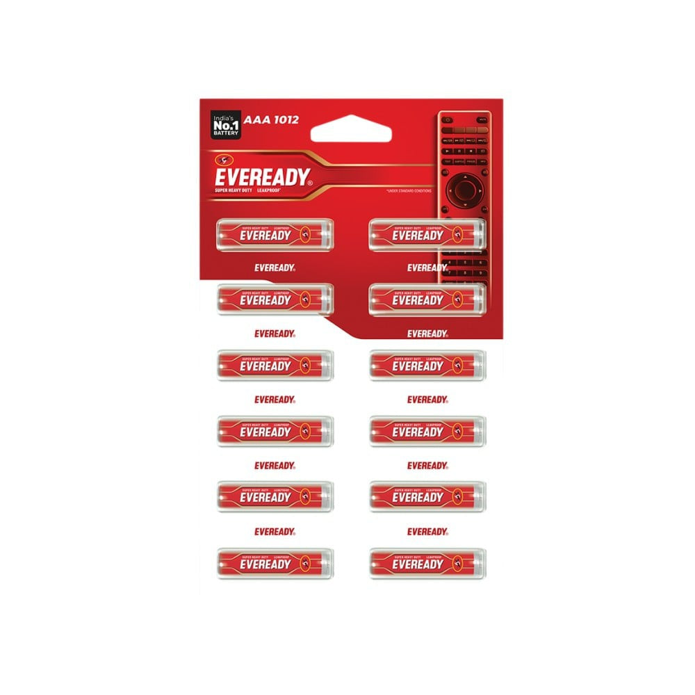 Eveready AAA Carbon Zinc Battery : 1 pack (12 Pieces)