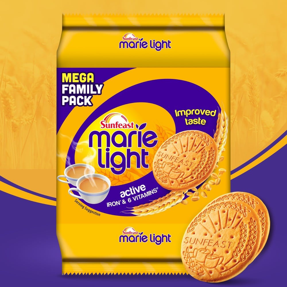 Sunfeast Marie Light Active Marie Biscuits 956 g - Pack of 2 : 2 x 956 g