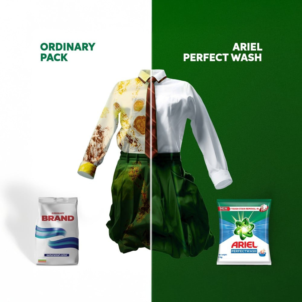 Ariel Perfect Wash Detergent Powder : 5 kg