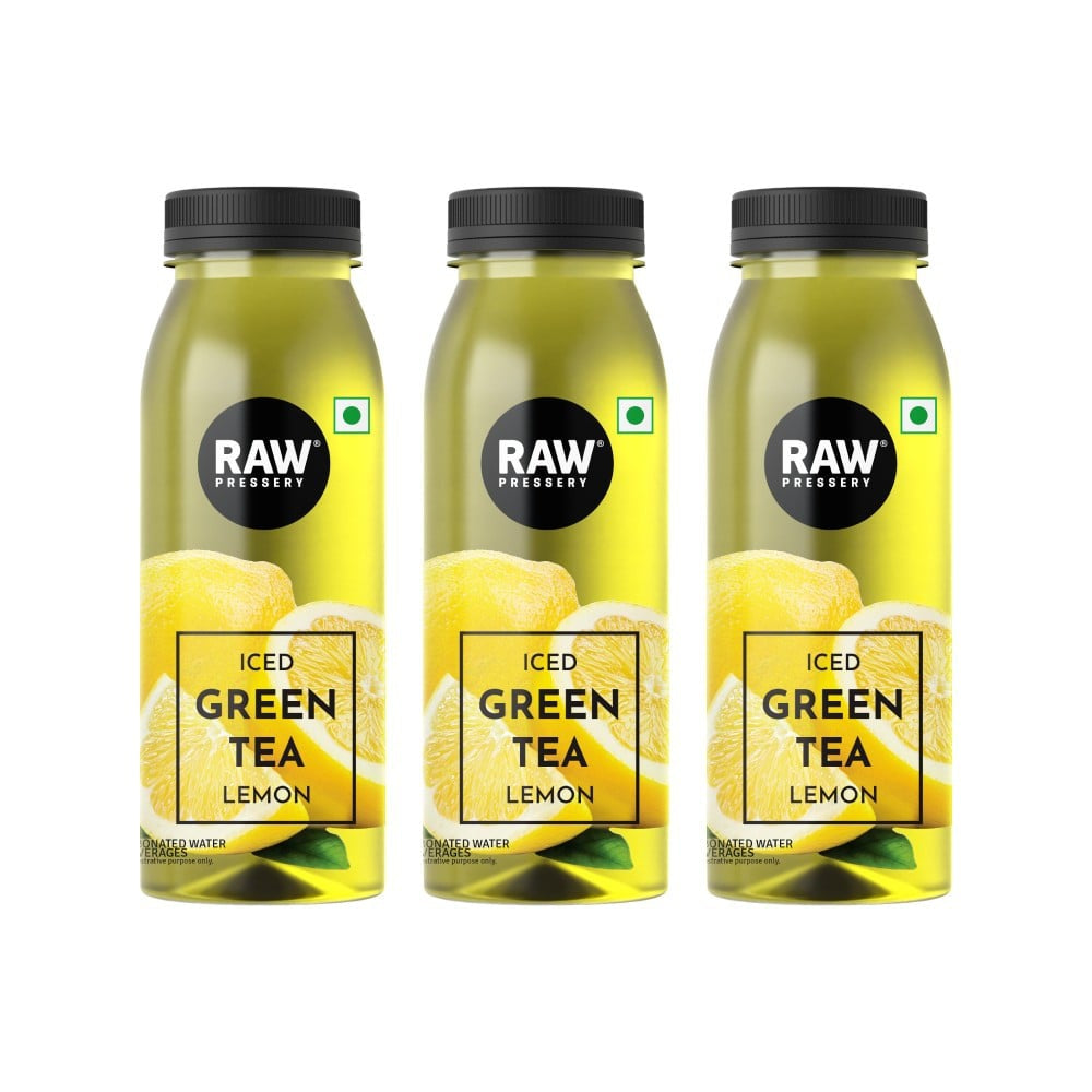 Raw Pressery Iced Green Tea (Lemon) - Pack of 3 : 3 x 250 ml