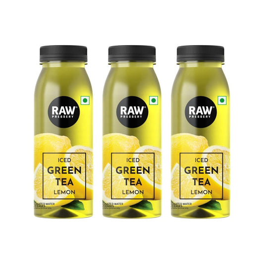 Raw Pressery Iced Green Tea (Lemon) - Pack of 3 : 3 x 250 ml