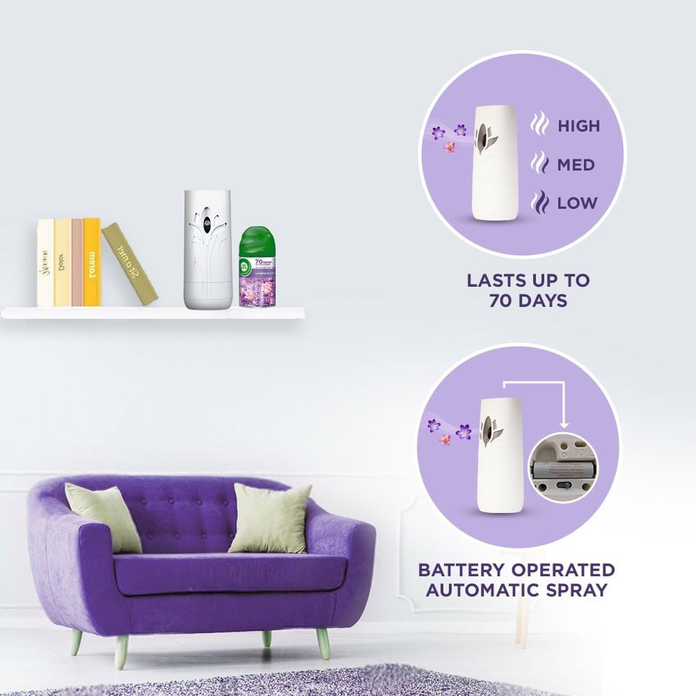 Airwick Freshmatic Automatic Air Freshener Refill (Lavender & Lotus) : 250 ml