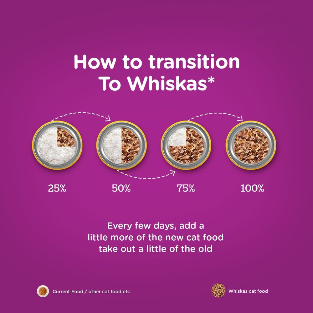 Whiskas Tasty Mix Wet Cat Food (Tuna With Kanikama And Carrot in Gravy) 1+ years : 70 g