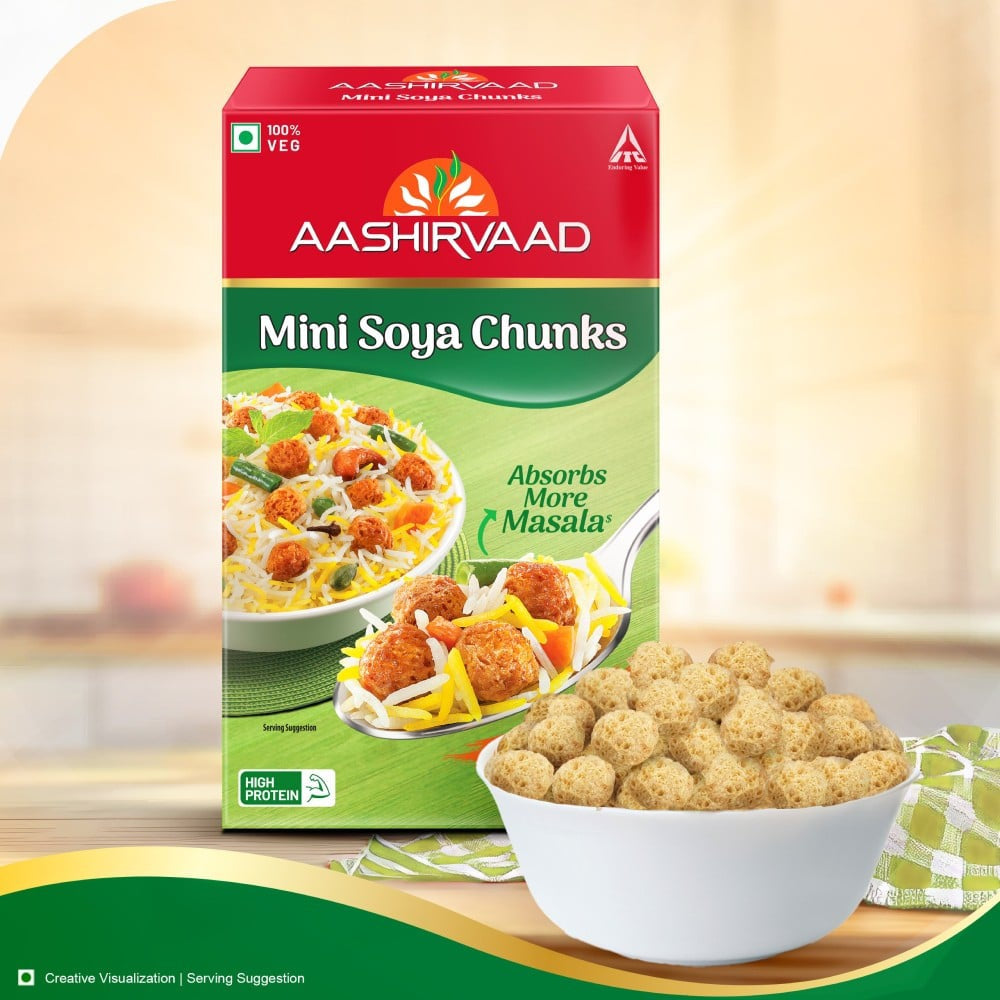 Aashirvaad Mini Soya Chunks : 200 g