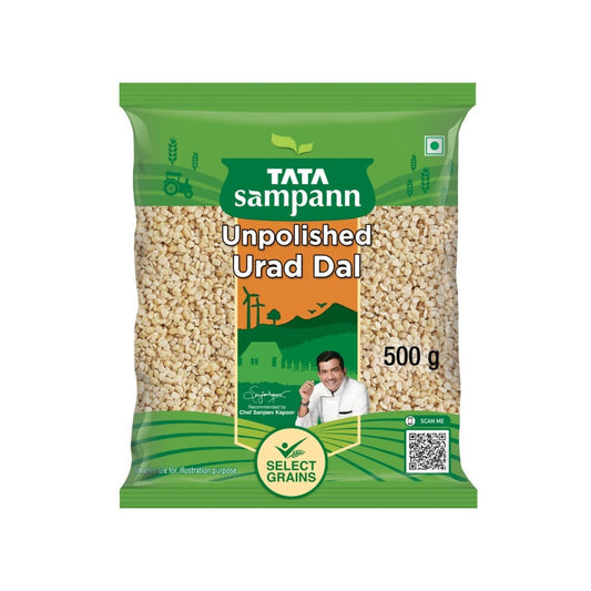 Tata Sampann Unpolished Split Urad Dal (Dhuli) : 500 g