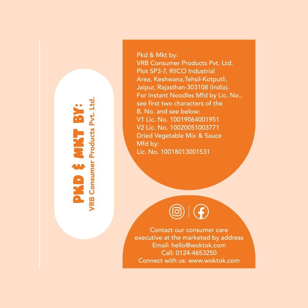 Wok Tok by Veeba Chowmein Instant Cup Noodles : 92.5 g