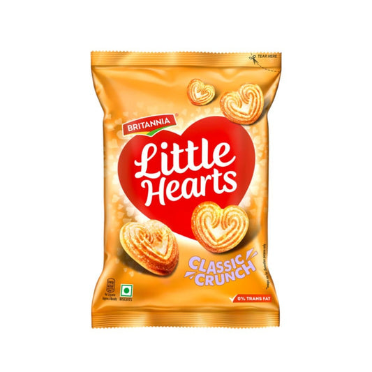 Britannia Little Hearts Classic Crunch Biscuit : 75 g