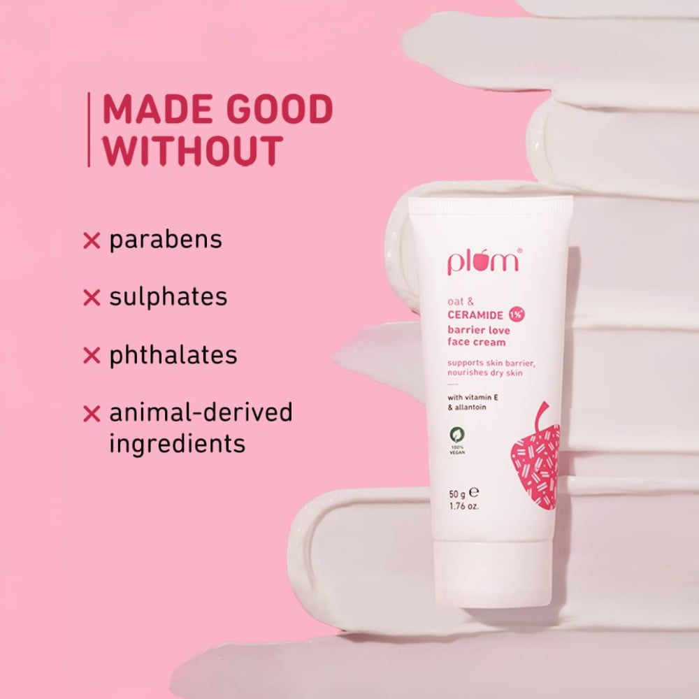 Plum Oat & Ceramide 1% Barrier Love Face Cream : 50 g