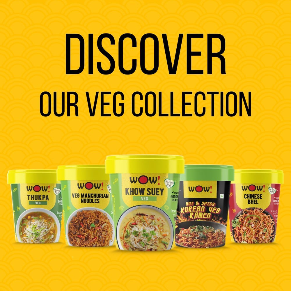 Wow! Veg Manchurian Cup Noodles - Pack of 2 : 2 x 90 g