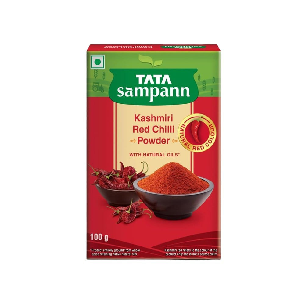 Tata Sampann Kashmiri Red Chilli Powder with Natural Oils : 100 g