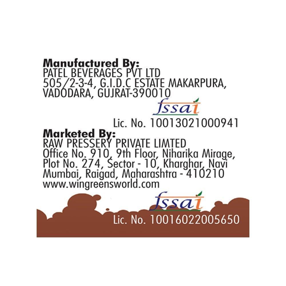 Raw Pressery Crazy Cola Energy Drink : 250 ml