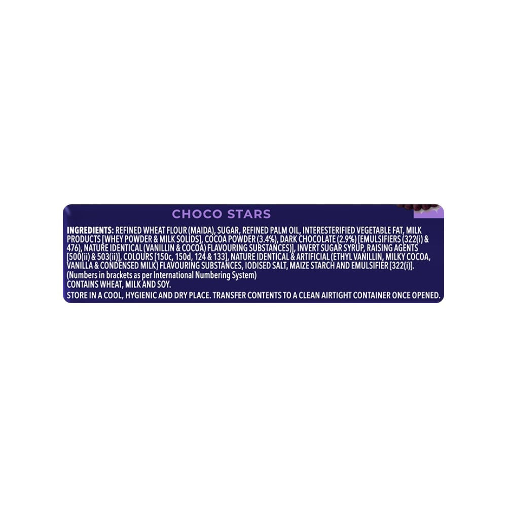 Britannia Pure Magic Choco Stars Chunky Chocolate Topped Cookies - Pack of 2 : 2 x 68.9 g