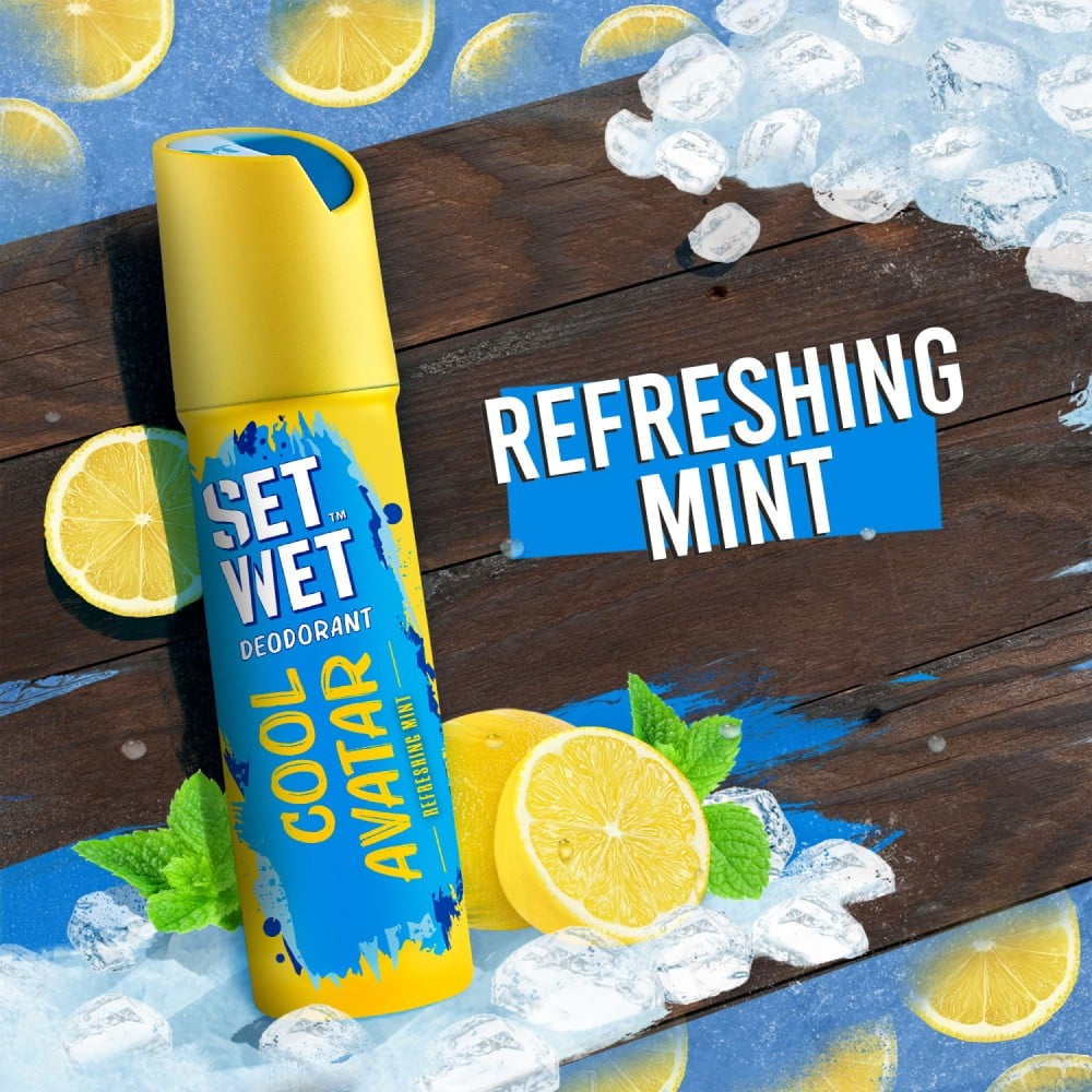 Set Wet Cool Avatar Body Spray Perfume & Men's Deodorant : 150 ml