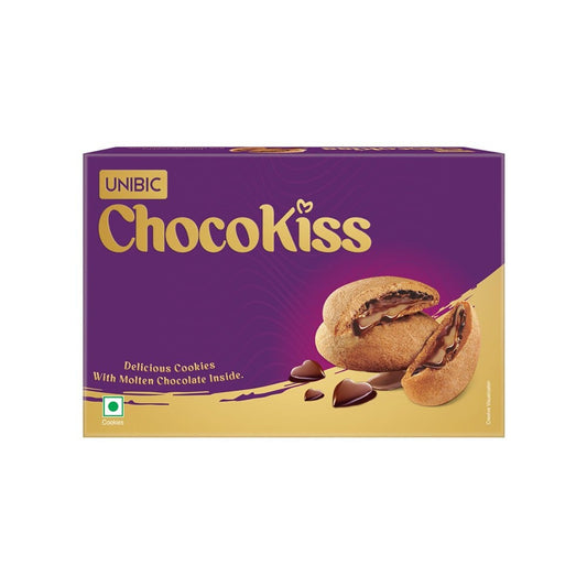 Unibic Choco Kiss Center Filled Biscuits : 250 g