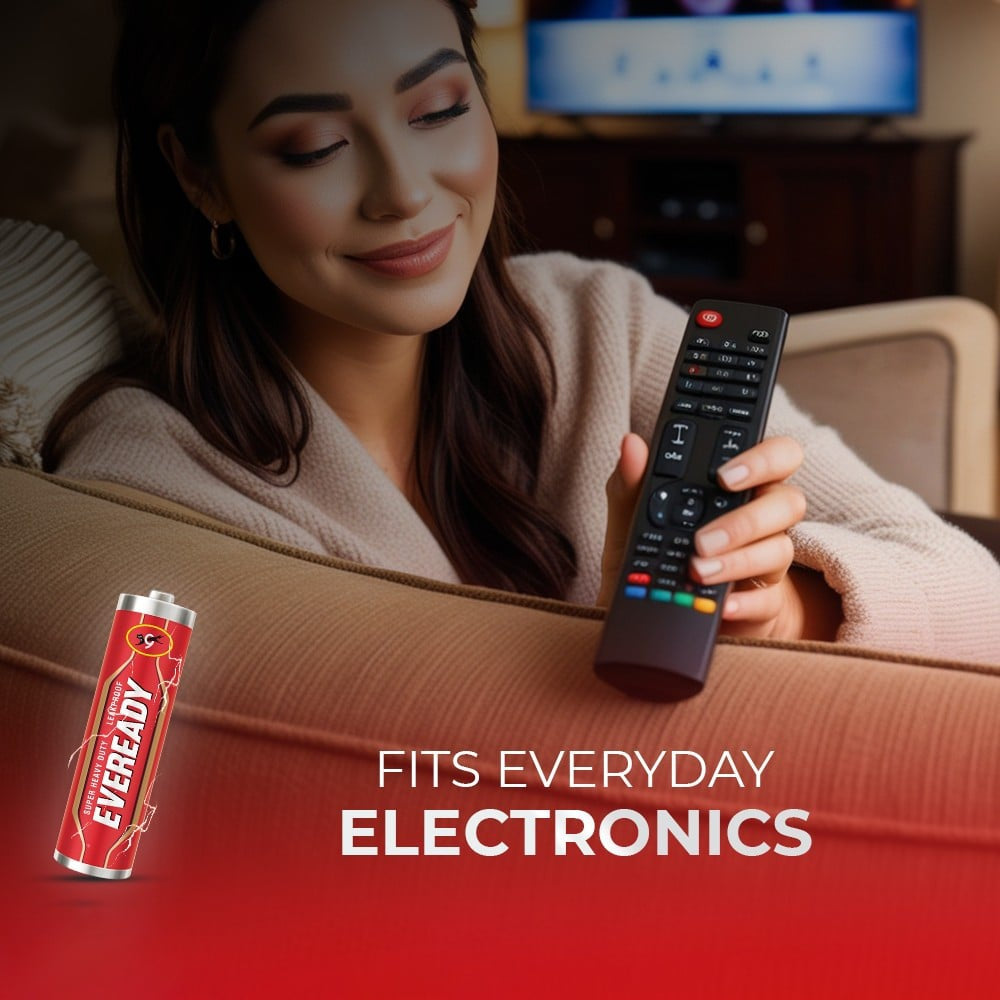Eveready AA Carbon Zinc Battery : 4 units