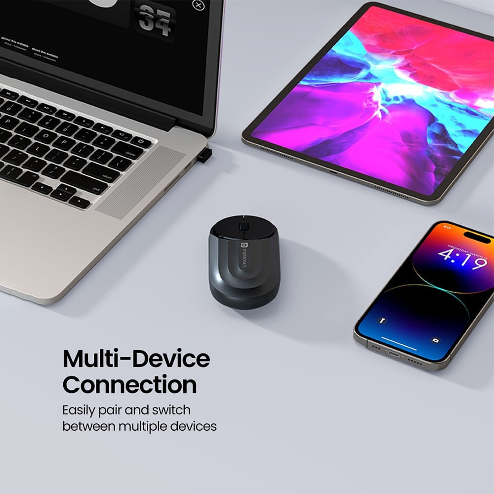 Portronics Wireless Mouse (Black) : 1 Unit