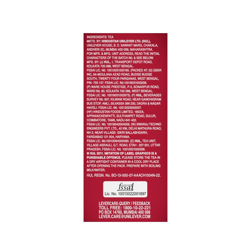Brooke Bond Red Label Strong Blend Tea : 100 g