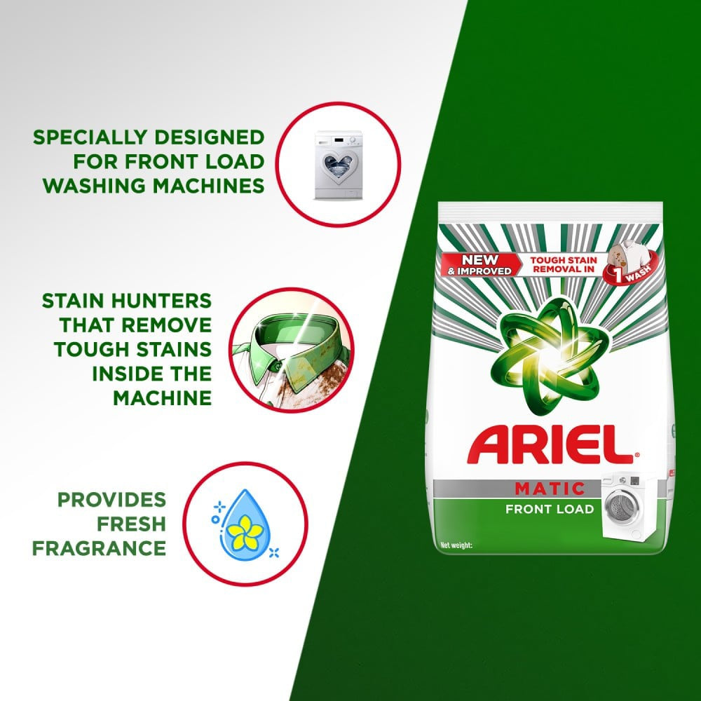 Ariel Front Load Detergent Powder : 2 kg