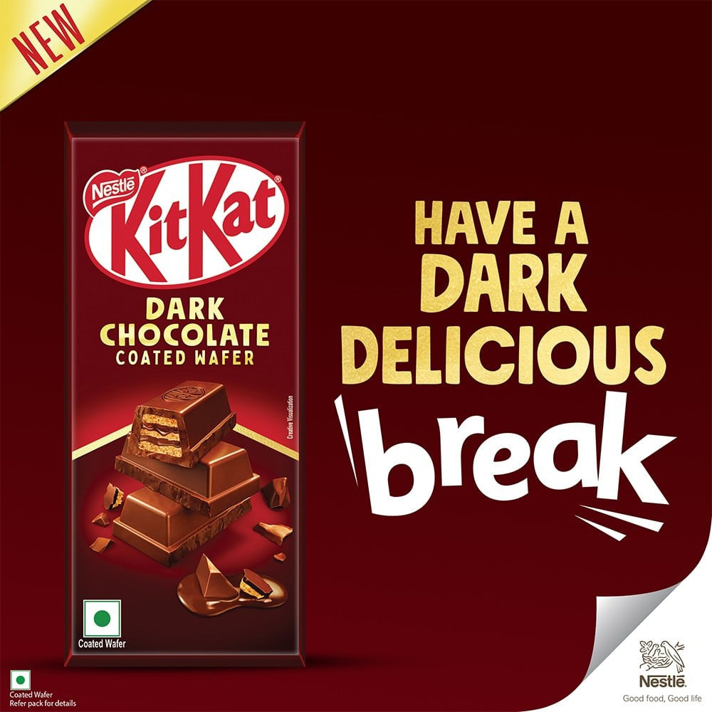 Nestle KitKat Dark Coated Wafer Chocolate : 50 g