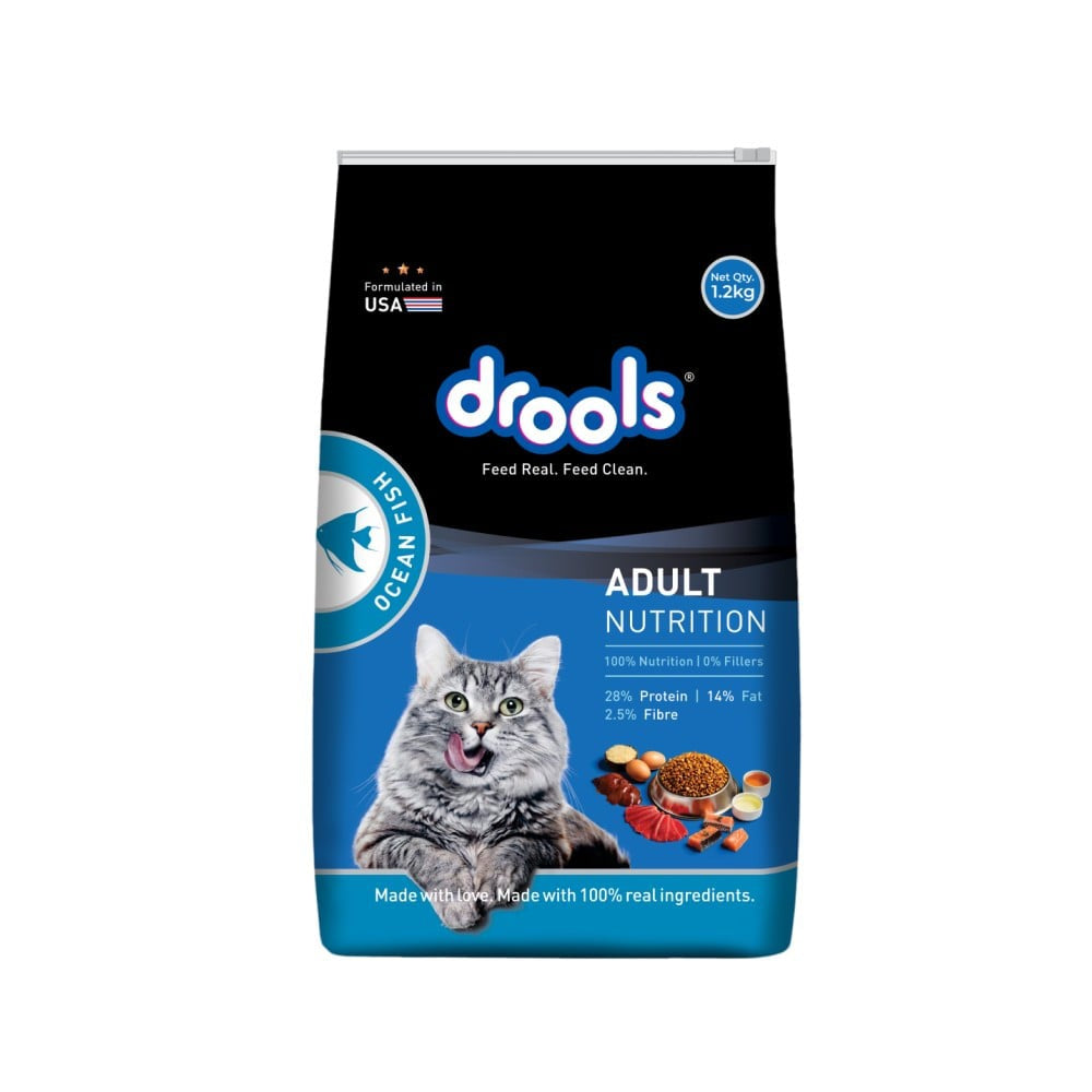 Drools Ocean Fish Dry Cat Food (Adult) : 1.2 kg