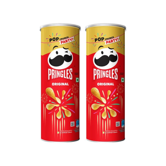 Pringles Original Potato Chips - Pack of 2 : 2 x 107 g