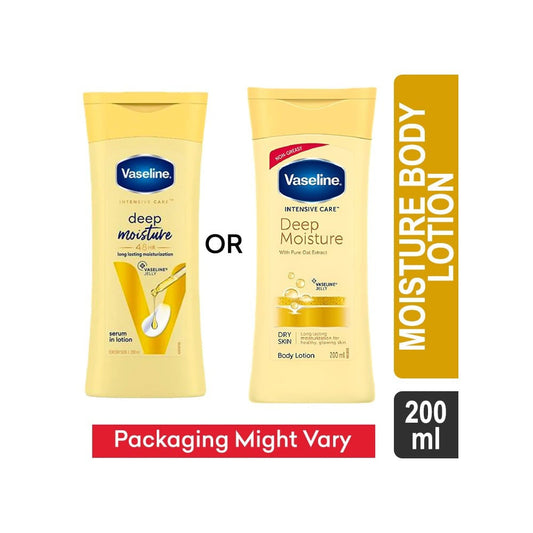 Vaseline Intensive Care Deep Moisture Body Lotion (Long Lasting Moisturization For Healthy, Glowing Skin) : 200 ml