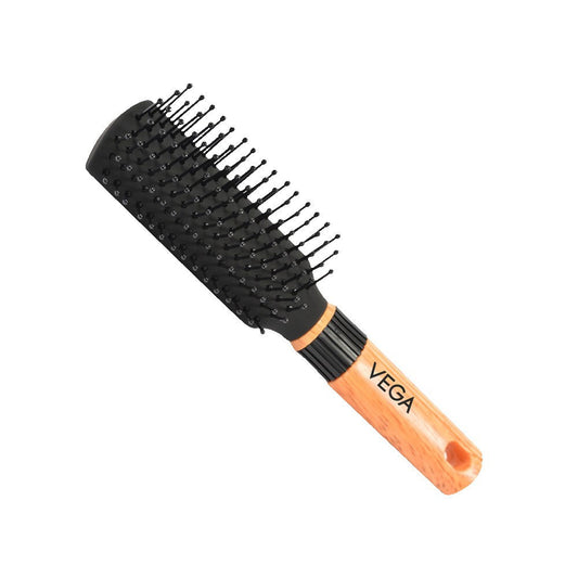 Vega Compact Hair Brush (Black, Brown) : 1 unit