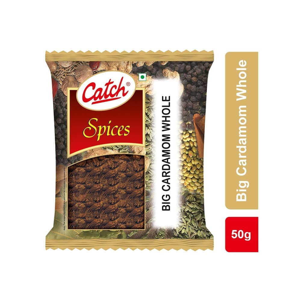 Catch Big Black Cardamom Whole : 50 g