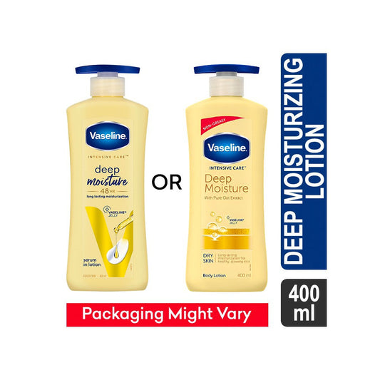 Vaseline Intensive Care Deep Body Lotion (Long Lasting Moisturization For Healthy, Glowing Skin) : 400 ml