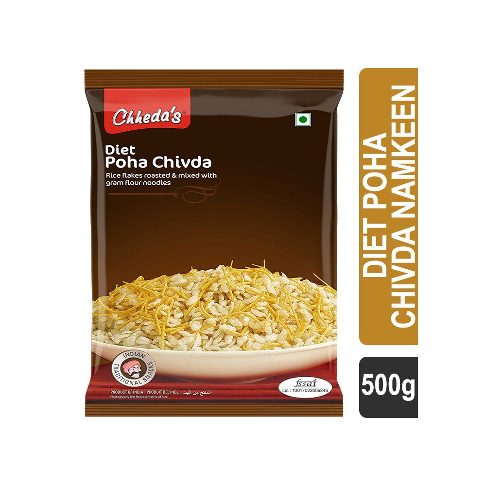 Chheda's Diet Poha Chivda Namkeen : 500 g