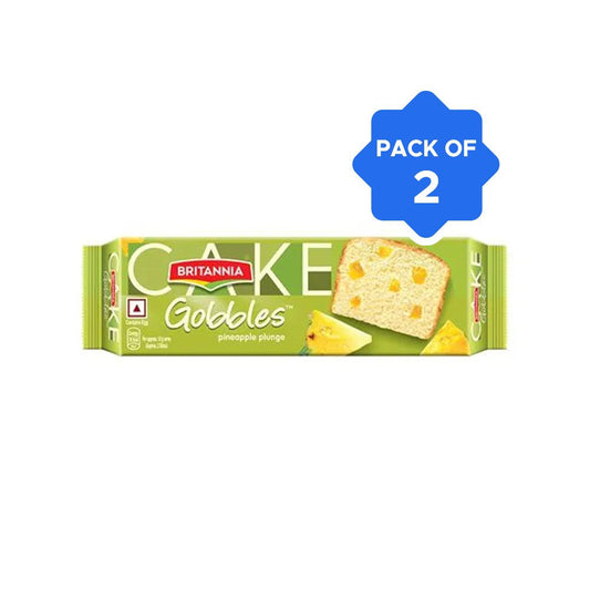 Britannia Pineapple Plunge Slice Cake - Pack of 2 : 2 x 50 g
