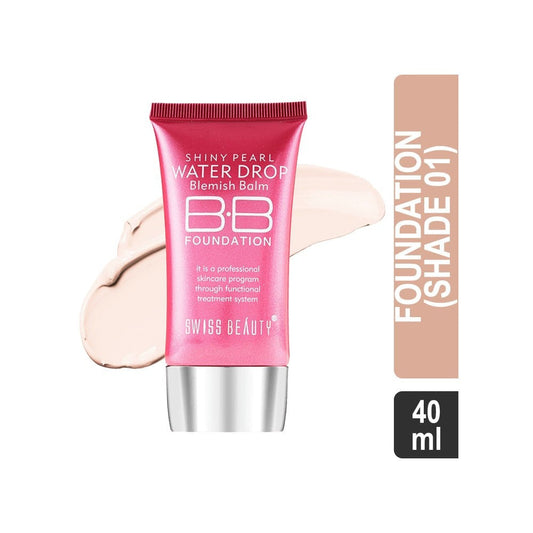 Swiss Beauty Shiny Pearl Water Drop BB Cream Foundation (Shade 01) : 40 ml