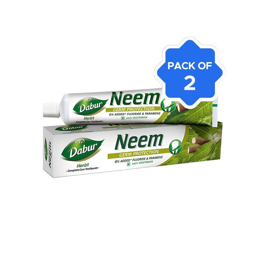 Dabur Neem Germ Protection Herbal Toothpaste - Pack of 2 : 2 x 200 g