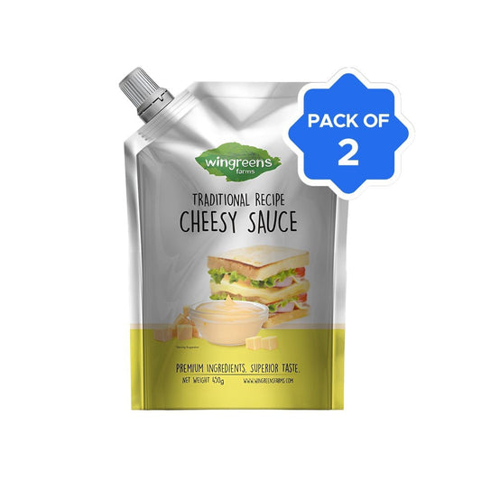 Wingreens Farms Cheesy Sauce - Pack of 2 : 2 x 450 g