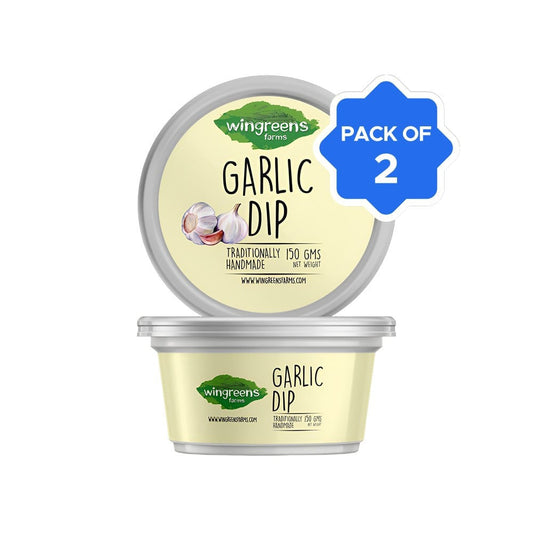 Wingreens Farms Garlic Dip - Pack of 2 : 2 x 150 g
