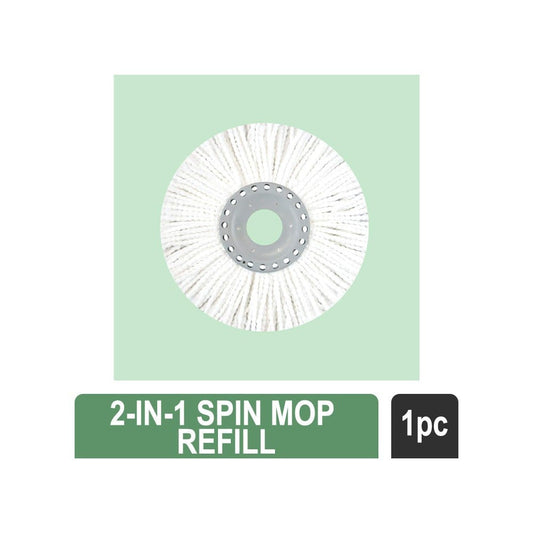 Scotch Brite 2-in-1 Spin Mop Refill (Microfiber Cloth, White) : 1 piece