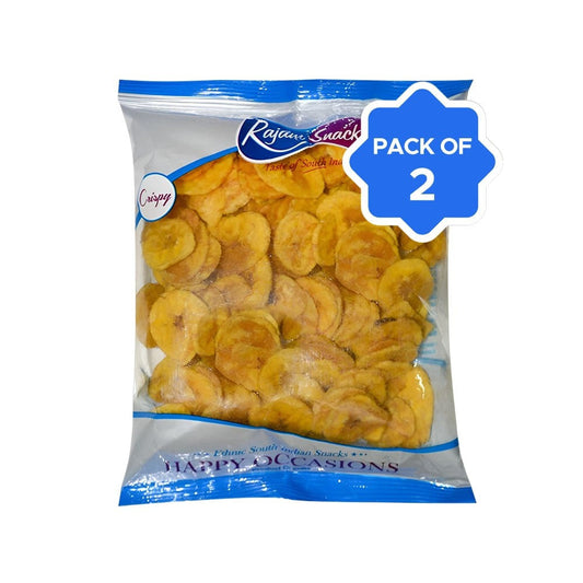 Rajam Snacks Banana Chips - Pack of 2 : 2 x 150 g