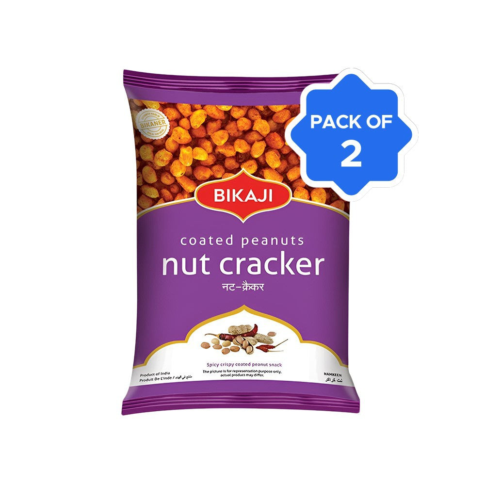 Bikaji Nut Cracker Coated Peanuts - Pack of 2 : 2 x 150 g