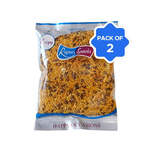 Rajam Snacks Mysore Mixture Namkeen - Pack of 2 : 2 x 180 g