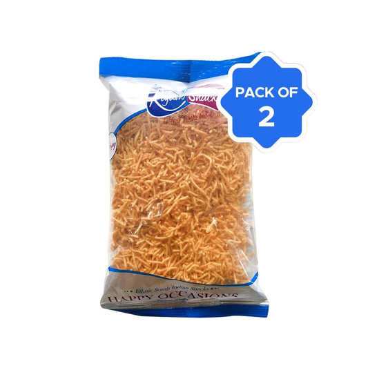 Rajam Snacks Masala Omapodi Namkeen Snacks - Pack of 2 : 2 x 180 g